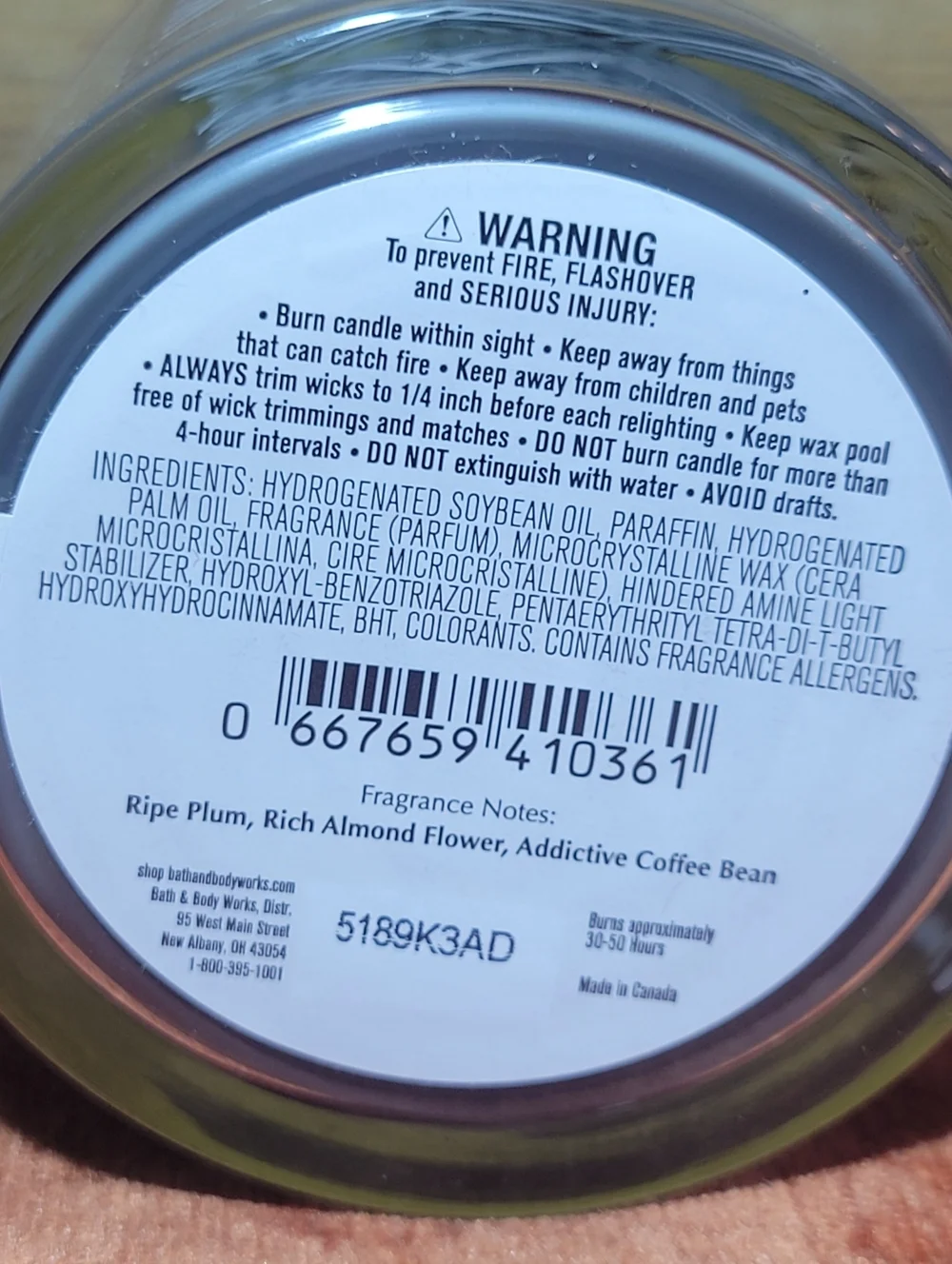 Midnight Addiction Candle Bundle Of 3 Bath & Body Works Single Wick Candles - Picture 3 of 6